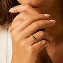 Lalita Emerald Gold Vermeil Spinning Ring, thumbnail 1 of 9