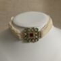 Kundan And Pearl Choker Indian Jewellery Set, thumbnail 3 of 8