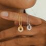 Roman Numeral Coin Cubic Zirconia Sterling Silver Necklace, thumbnail 4 of 5