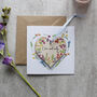 Anniversary Personalised Card And Wooden Heart, thumbnail 6 of 7