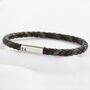 Personalised Men's Mixed Colour Leather Bracelet, thumbnail 9 of 12