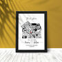 'First Home' Monochrome Location Map Print, thumbnail 4 of 12