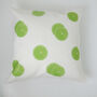 Lime Slices Linen Cushion Contemporary Fun Design, thumbnail 4 of 4