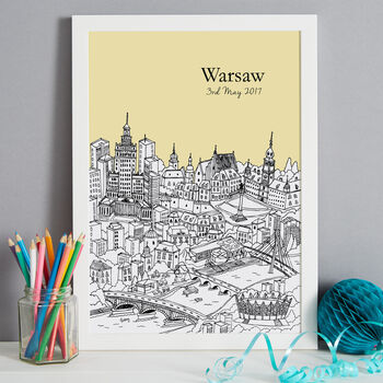 Personalised Warsaw Print, 2 of 10