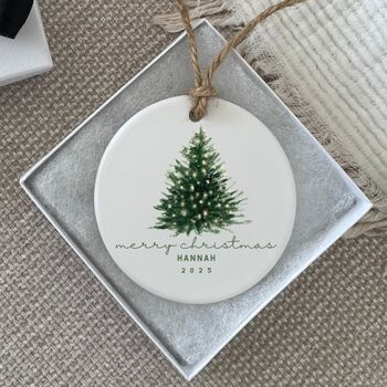 Personalised Name Christmas Ornament Bauble, 2 of 3