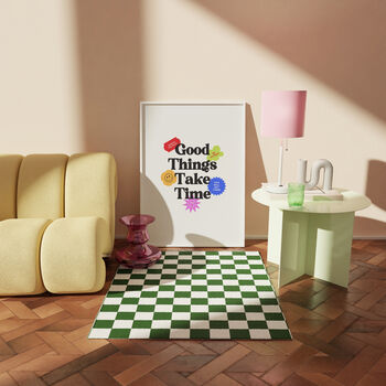 Y2k 90s Retro Positive Good Things Take Time Print, 4 of 5