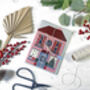 Set Of Three Christmas Houses Cards, thumbnail 2 of 6