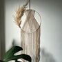 Dried Flower Wreath Macrame Wall Hanging, thumbnail 1 of 7