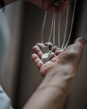 Personalised Hand Drawn Pearl Heart Necklace, 7 of 9