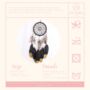 Black Feather Glitter Small Dream Catcher, thumbnail 3 of 4