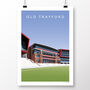 Old Trafford Cricket Poster, thumbnail 2 of 8