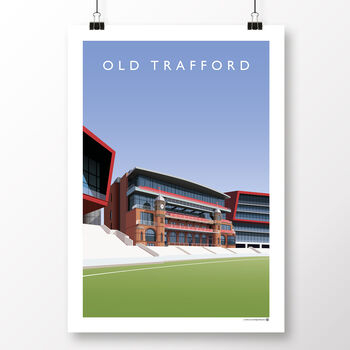 Old Trafford Cricket Poster, 2 of 8