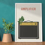Guitar Amplifier Print | Marshall Amp Poster, thumbnail 5 of 8