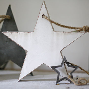 Wooden Star Christmas Decorations, 4 of 6