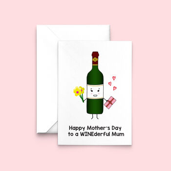 'Winederful Mum' Mother's Day Card, 2 of 2