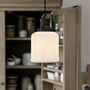 Fluted White Ceramic Pendant Light, thumbnail 1 of 2