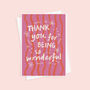 So Wonderful Thank You Card For Teacher, thumbnail 3 of 3