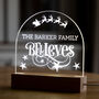 Personalised Family Believes Christmas Light Decoration, thumbnail 1 of 4