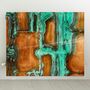 Oxidized Copper Printed Design Glass Radiator Cover, thumbnail 1 of 1