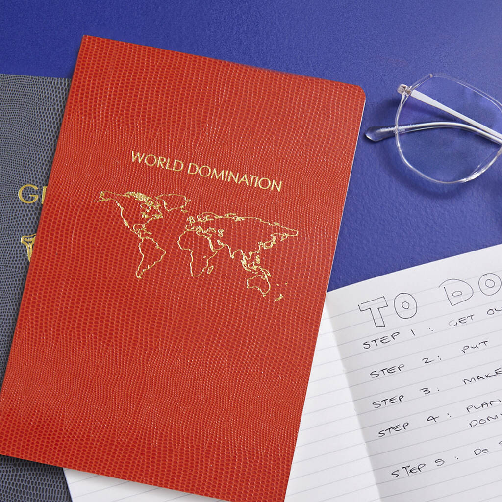 A5 Softcover 'World Domination' Notebook, 1 of 5