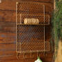 Brass Potting Shed Wall Storage Baskets, thumbnail 1 of 6