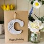 Personalised Alphabet Letter Birthday Keepsake Card, thumbnail 2 of 6