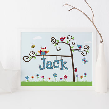 New Baby Name Tree Gift Print, 2 of 12