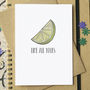 'Lime All Yours' Funny Valentine's Card, thumbnail 1 of 3