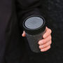 Circular Leakproof And Lockable Reusable Cup 8oz Black, thumbnail 1 of 9