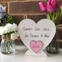 Personalised Mother's Day Nannie Wooden Ivory Heart, thumbnail 1 of 3
