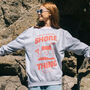 Shore Thing Womens Slogan Sweat With Sandcastle Graphic, thumbnail 2 of 4