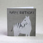 'Happy Birthday' Zebra Card, thumbnail 1 of 2