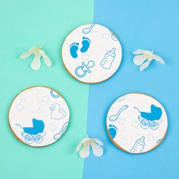 Blue Baby Scene A4 Tiled Icing Sheet, 5 of 5