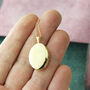 Round Small Oval Locket Necklace, thumbnail 3 of 10