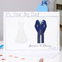 Personalised Bride And Groom Wedding Card, thumbnail 1 of 12