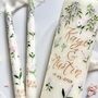 Personalised Hand Painted Whimsical Wedding Unity Set, thumbnail 4 of 4