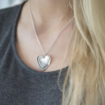Personalised Name Heart Pendant, 3 of 5