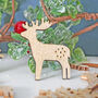 Christmas Reindeer And Snowflake Crafting Shapes, thumbnail 3 of 5