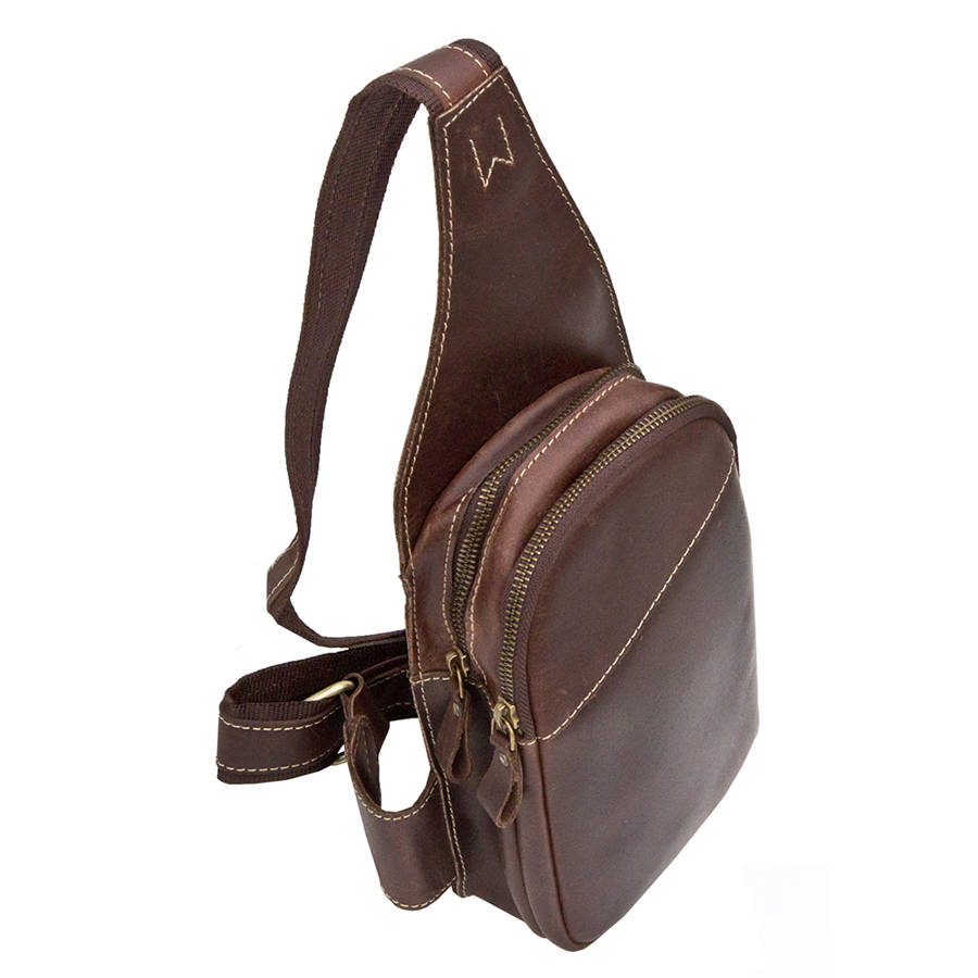 Leather Sling Backpack Bag By Wombat | 0