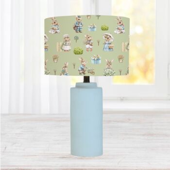 Bunny Family Lampshade, Sage Green, 2 of 2