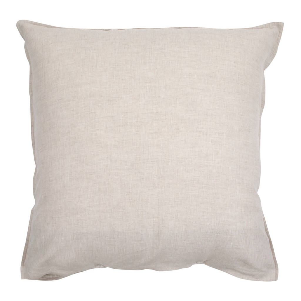 Loft Linen Reversible Large Square Pillowcase By Wallace Cotton 