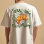 Personalised Game Set Croissant Tennis Graphic T Shirt, thumbnail 1 of 3
