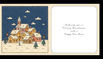 Christmas Wishes Our House To Yours Cards – 10 Pack, 2 of 2