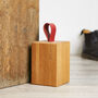 Solid Oak Boxing Hare Doorstop, thumbnail 3 of 4