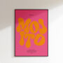 Mojito Print | Cocktail Poster | Wall Art | A5 A4 A3 | Bold | Typographic | Drink | Bar | Print | Groovy |, thumbnail 3 of 8