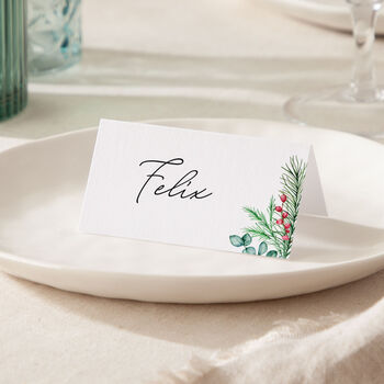 Festive Christmas Dinner Place Cards, 2 of 2