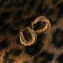 18 K Gold Plated Vintage Inspired Portobello Mini Hoop, thumbnail 5 of 10