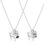 Pomsky Dog Personalised Silver Necklace, thumbnail 4 of 8
