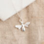 Delicate Sterling Silver Bee Necklace, thumbnail 1 of 3