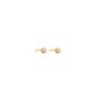 October Opal Birthstone 18k Gold Vermeil Stud Earrings, thumbnail 1 of 3